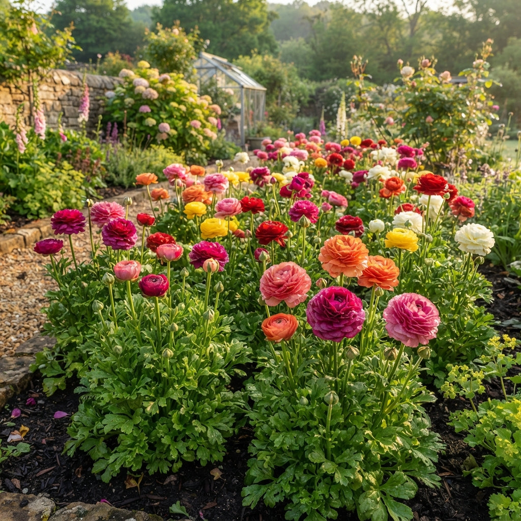Ranunculus Mixed Colour Flower Seeds - Ranunculus Flower Seeds for Garden