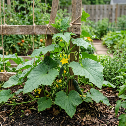 Organic Marketmore Cucumber Seeds – Heirloom Non-GMO Slicing Cucumber (Cucumis sativus)