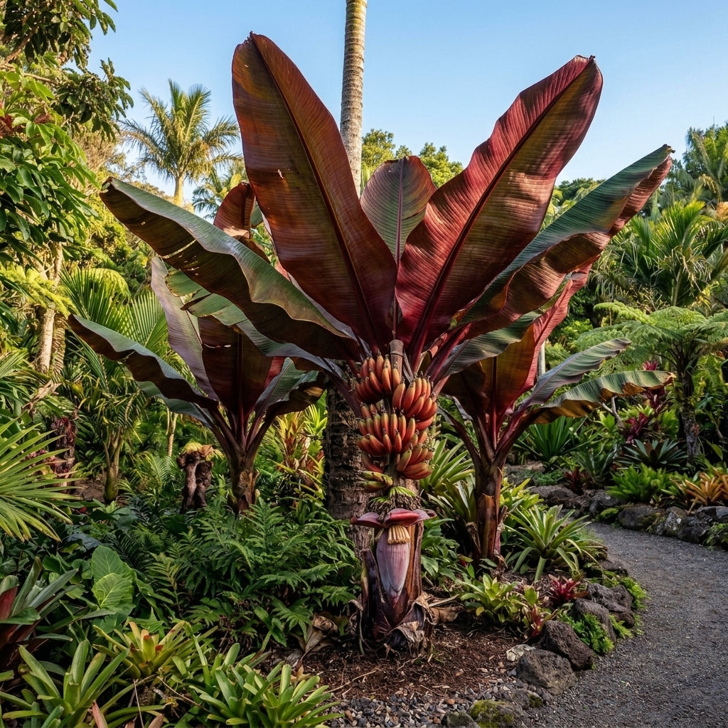 Red Abyssinian Banana (Ensete ventricosum 'Maurelii') Seeds for Planting