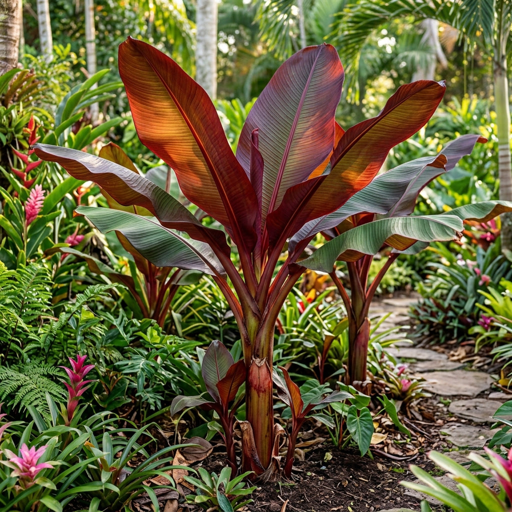 Red Abyssinian Banana (Ensete ventricosum 'Maurelii') Seeds for Planting