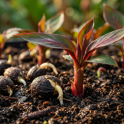 Red Abyssinian Banana (Ensete ventricosum 'Maurelii') Seeds for Planting