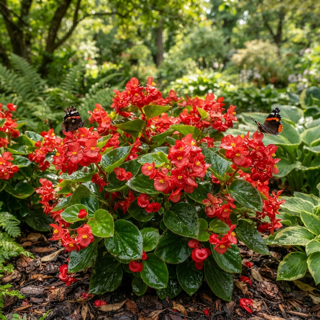 Red Begonia Flower Seeds for Garden Planting