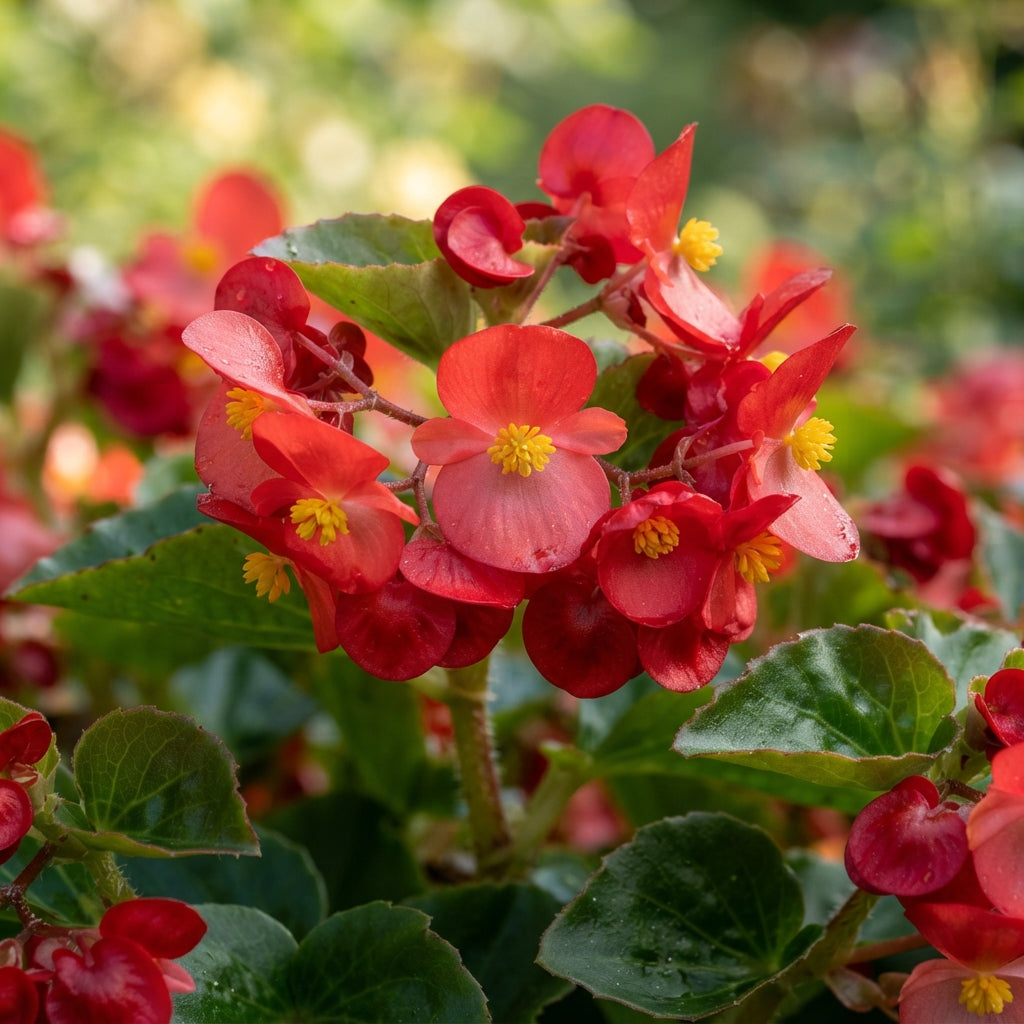 Red Begonia Flower Seeds for Garden Planting