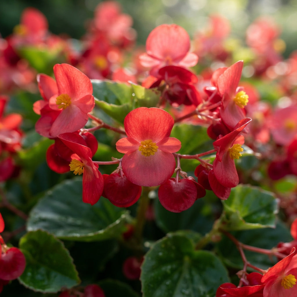 Red Begonia Flower Seeds for Garden Planting