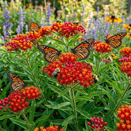 Red Butterfly Weed Flower Seeds for Planting