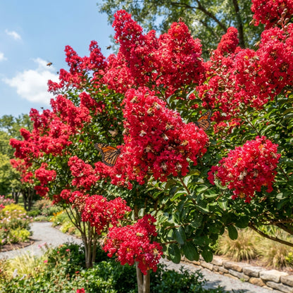 Red Crepe Myrtle (Lagerstroemia indica) Seeds for Planting