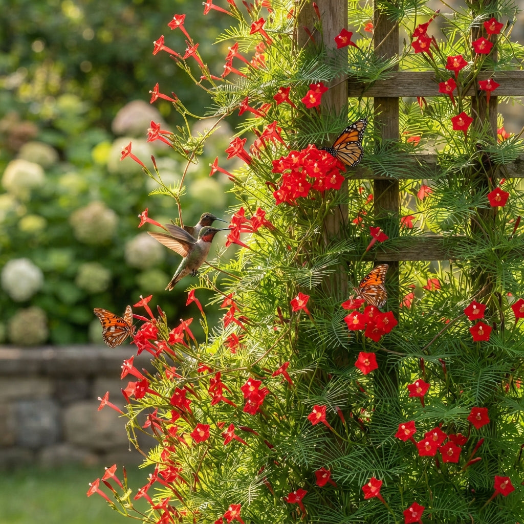 Red Cypress Vine Flower Seeds for Planting