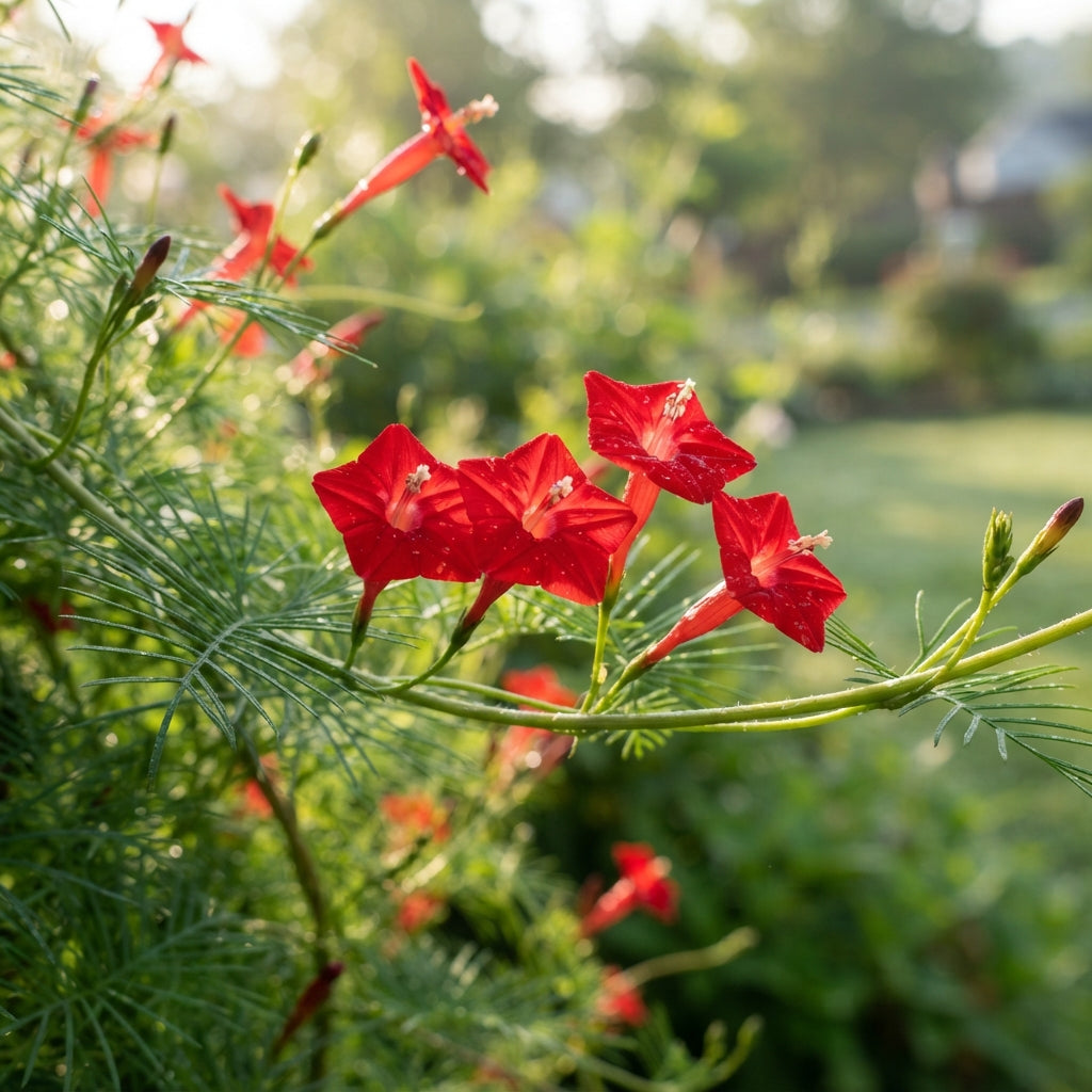 Red Cypress Vine Flower Seeds for Planting