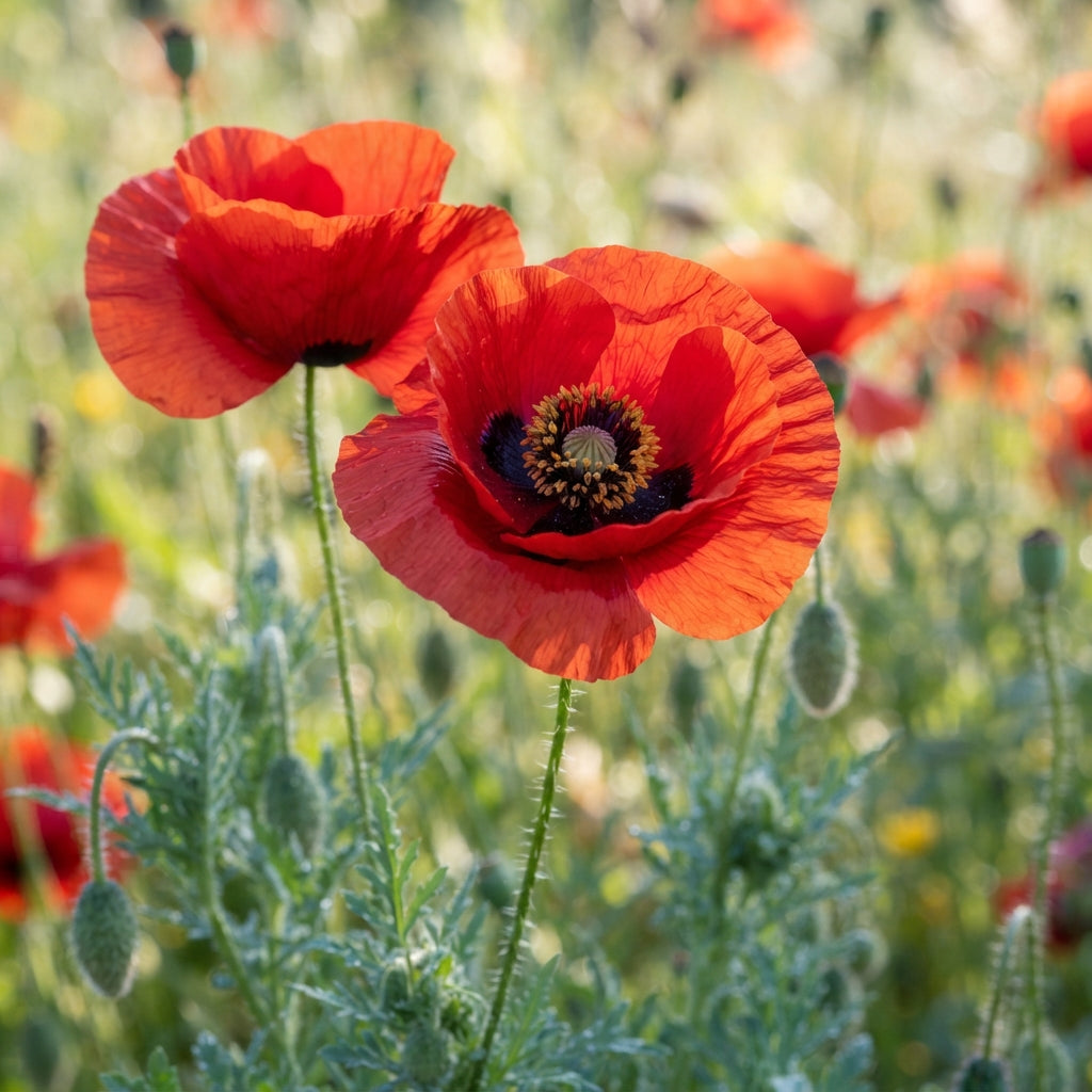 Red Indian Poppy Flower Seeds for Planting