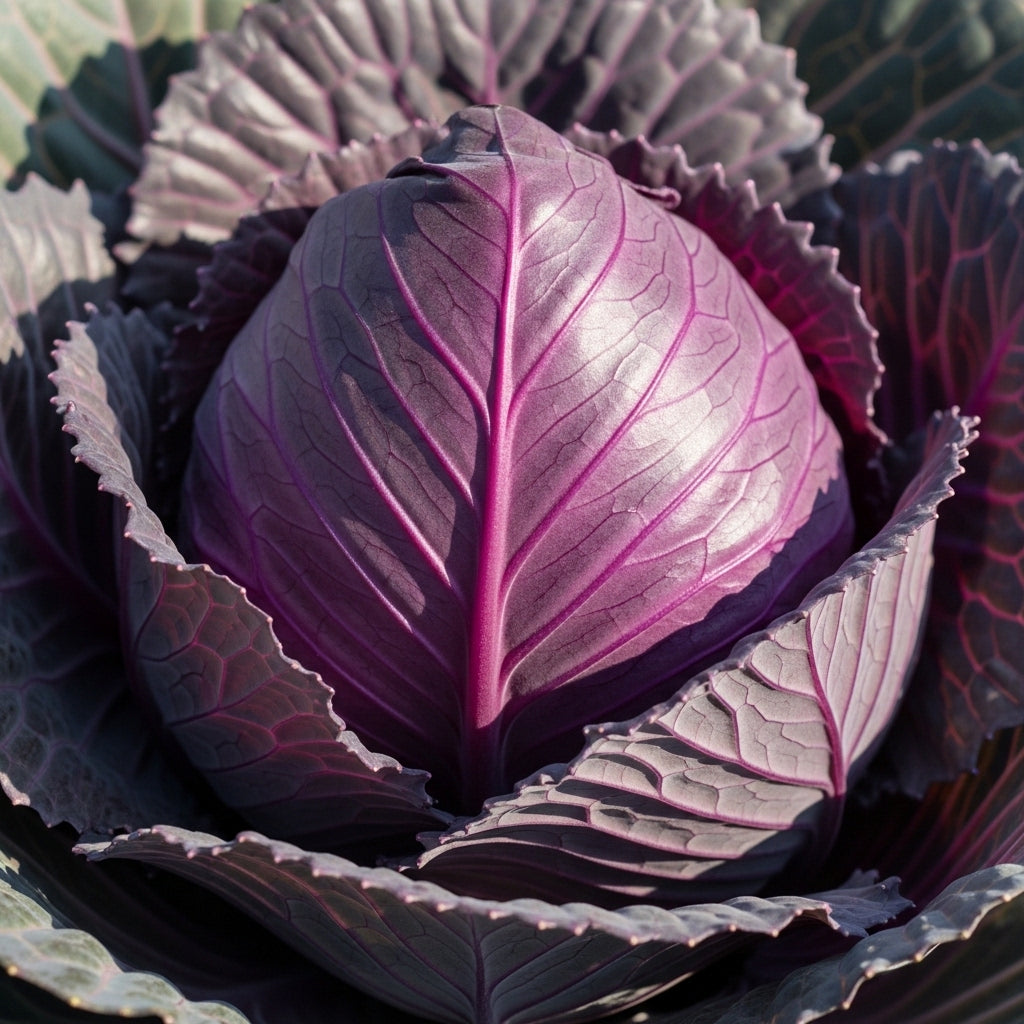 Red Kalibos Cabbage Seeds for Outdoor Vegetable Gardens