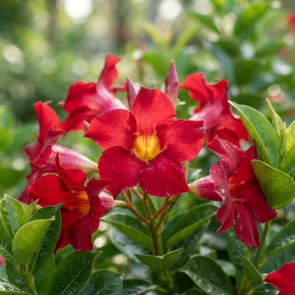 Red Mandevilla Vine Seeds for Planting