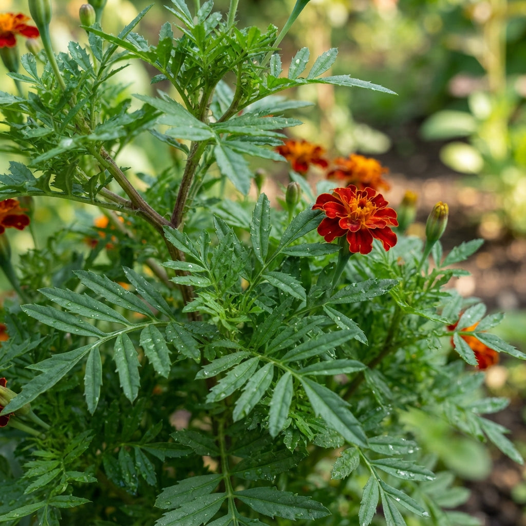 Marigold Tagetes Red Seeds - Red Marigold Flower Seeds for Garden