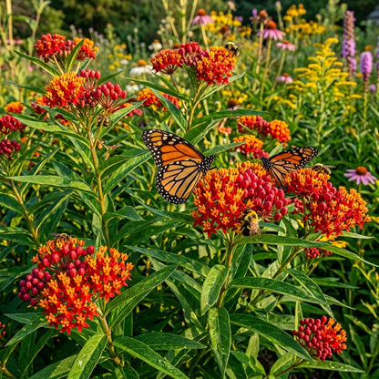 Red Milkweed Flower Seeds for Garden Planting