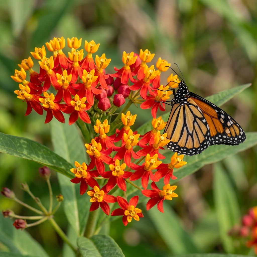 Red Milkweed Flower Seeds for Garden Planting