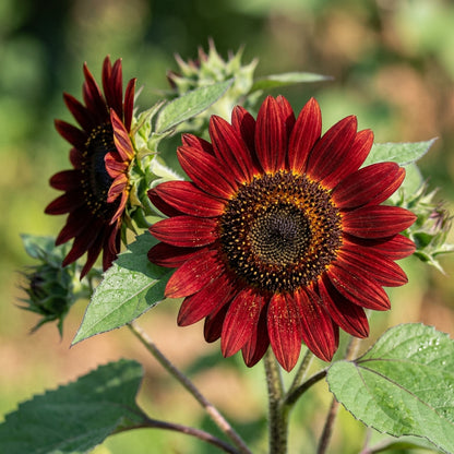 Red Mini Sunflower Seeds for Garden Planting