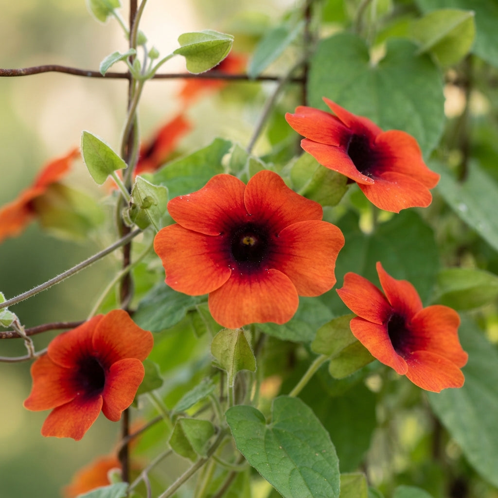 Red Thunbergia alata Flower Seeds for Planting