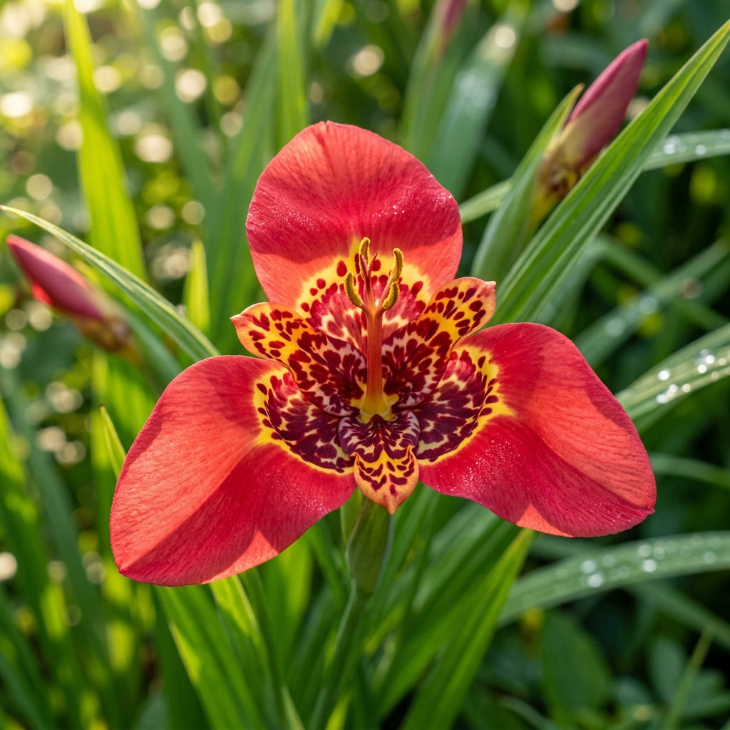 Red Tigridia pavonia (Mexican Tiger Flower) Seeds for Planting