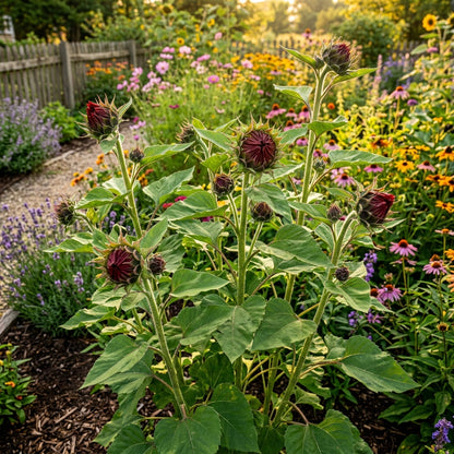Red Velvet Queen Sunflower Seeds – Deep Red Blooms