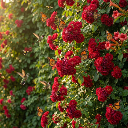Red Climbing Flower Seeds for Planting