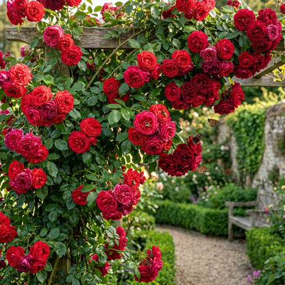 Red Climbing Rose Flower Seeds for Planting