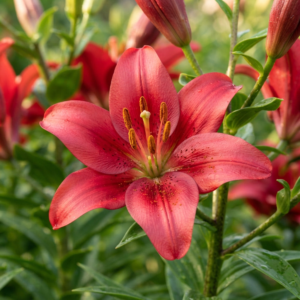 Lilium Asiatic Red Seeds for Garden Planting