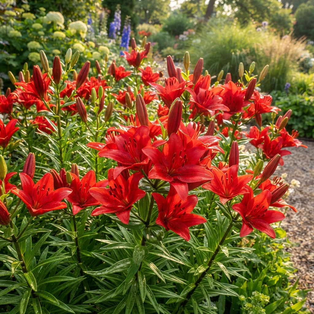 Lilium Asiatic Red Seeds for Garden Planting