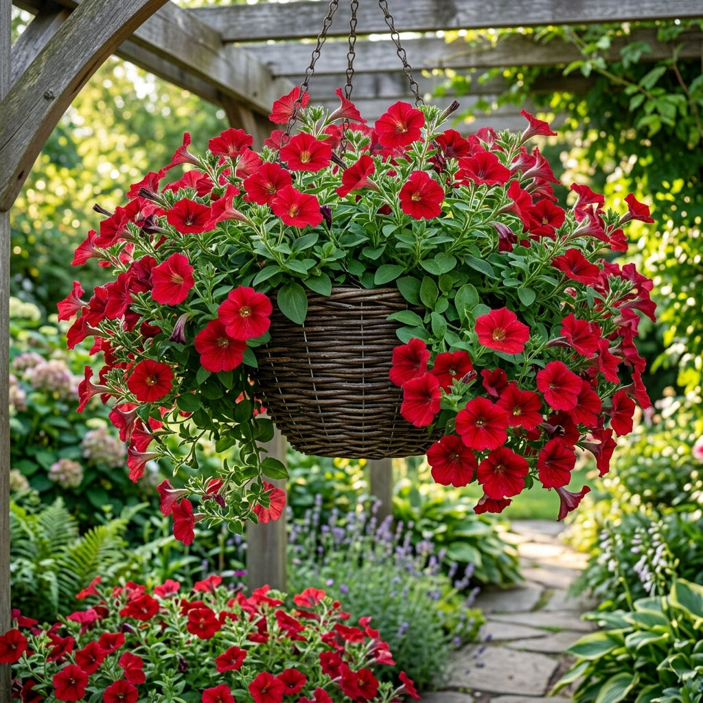 Scarlet Red Petunia Seeds for Planting