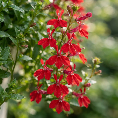 Trailing Lobelia 'Cascade Red' Flower Seeds for Planting
