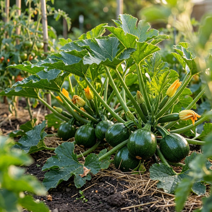 Round Hybrid Zucchini Seeds – Zucchini Squash Seeds for Home Gardening