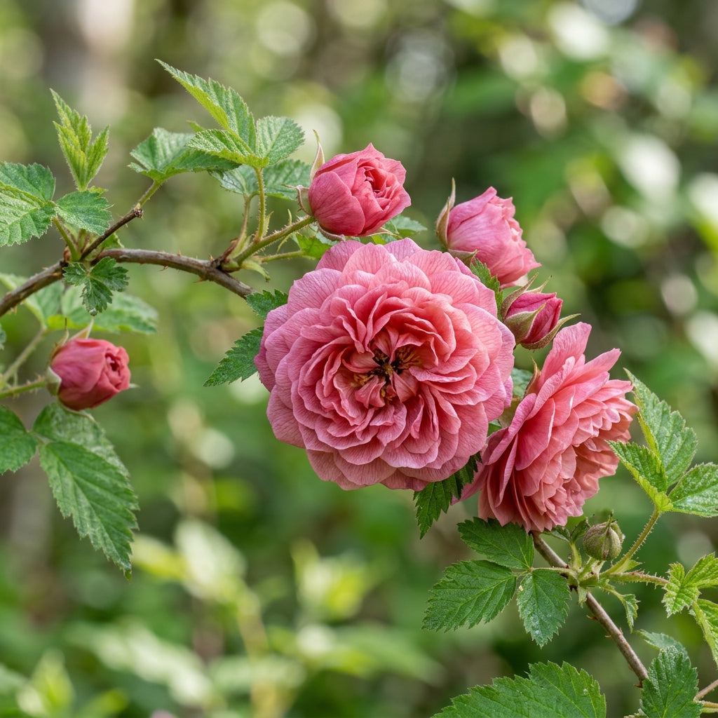 Rubus Spectabilis Flore Plena Flower Seeds for Garden Planting