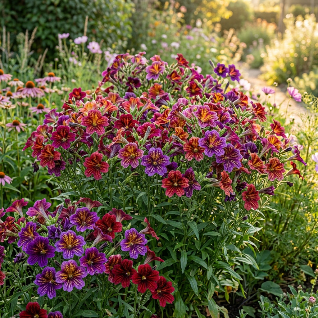 Salpiglossis Bolero F2 Seeds – Exotic Striped Blooms