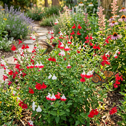 Red Lips Flower Seeds - Salvia Hot Lips Flower Seeds for Garden