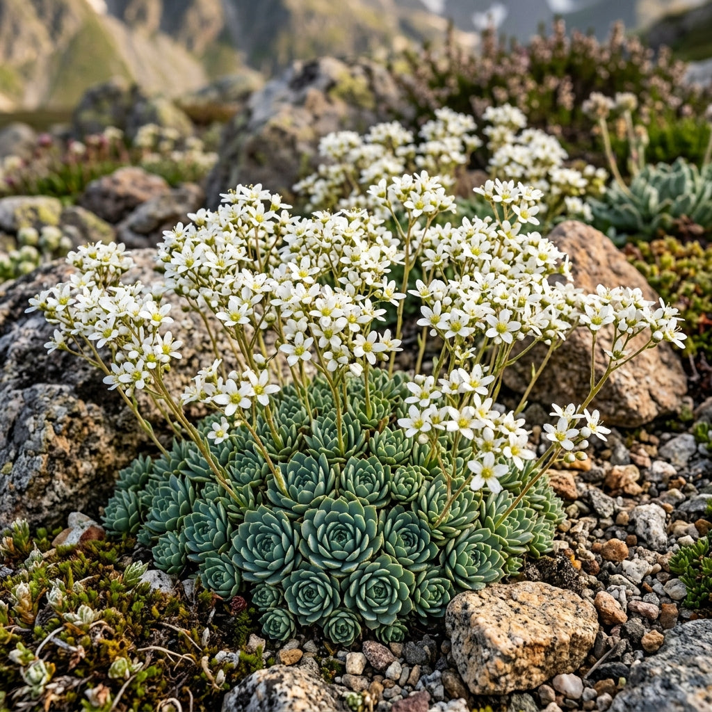 Saxifraga Sempervivum Flower Seeds for Garden Planting