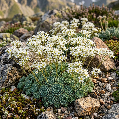 Saxifraga Sempervivum Flower Seeds for Garden Planting