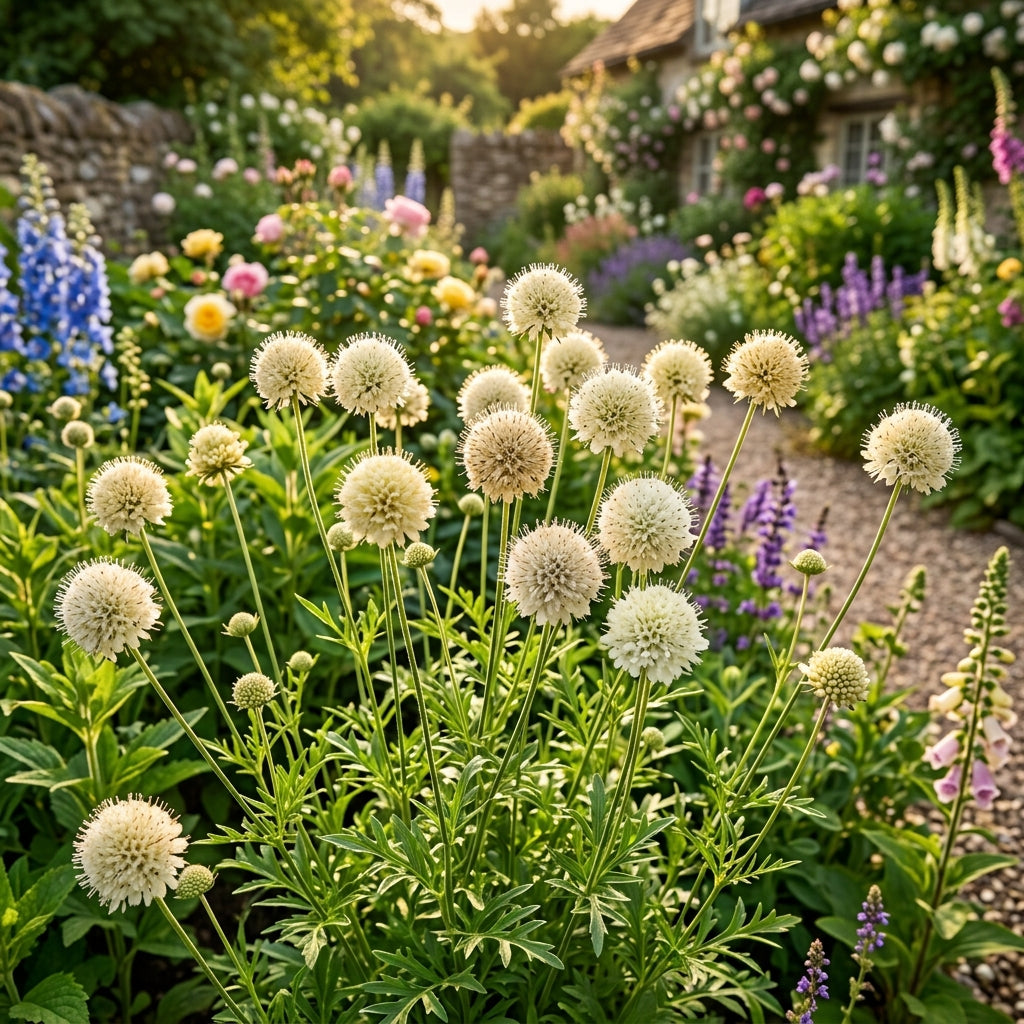Scabious Ping Pong Flower Seeds