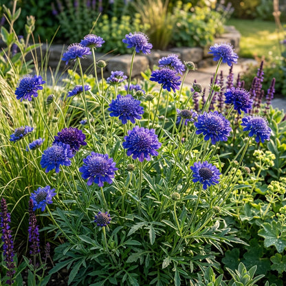 Scabiosa Caucasia Fama Deep Blue Flower Seeds
