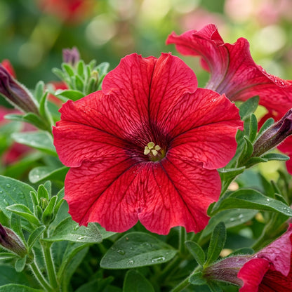 Scarlet Red Petunia Seeds for Planting