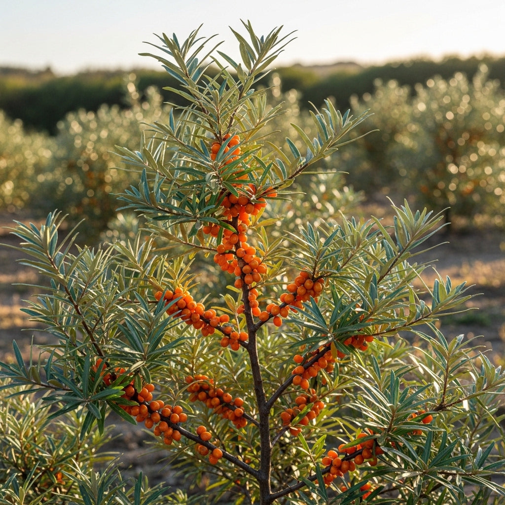 Sea Buckthorn Tree Seeds for Outdoor Fruit Garden Planting
