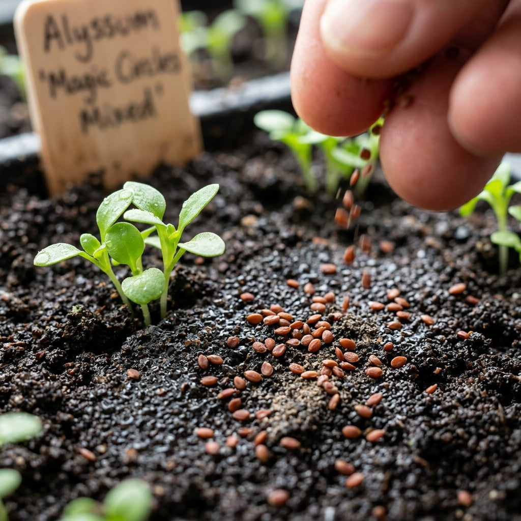 Alyssum Magic Circles Mixed Flower Seeds For Planting