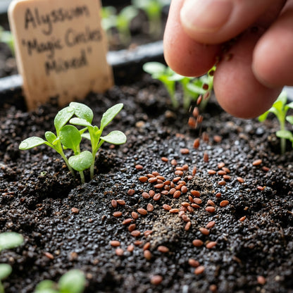 Alyssum Magic Circles Mixed Flower Seeds For Planting