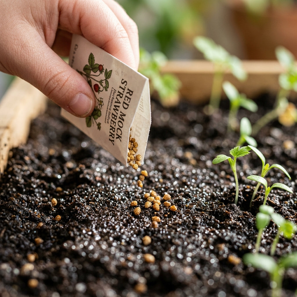 Red Mock Strawberry Seeds for Planting