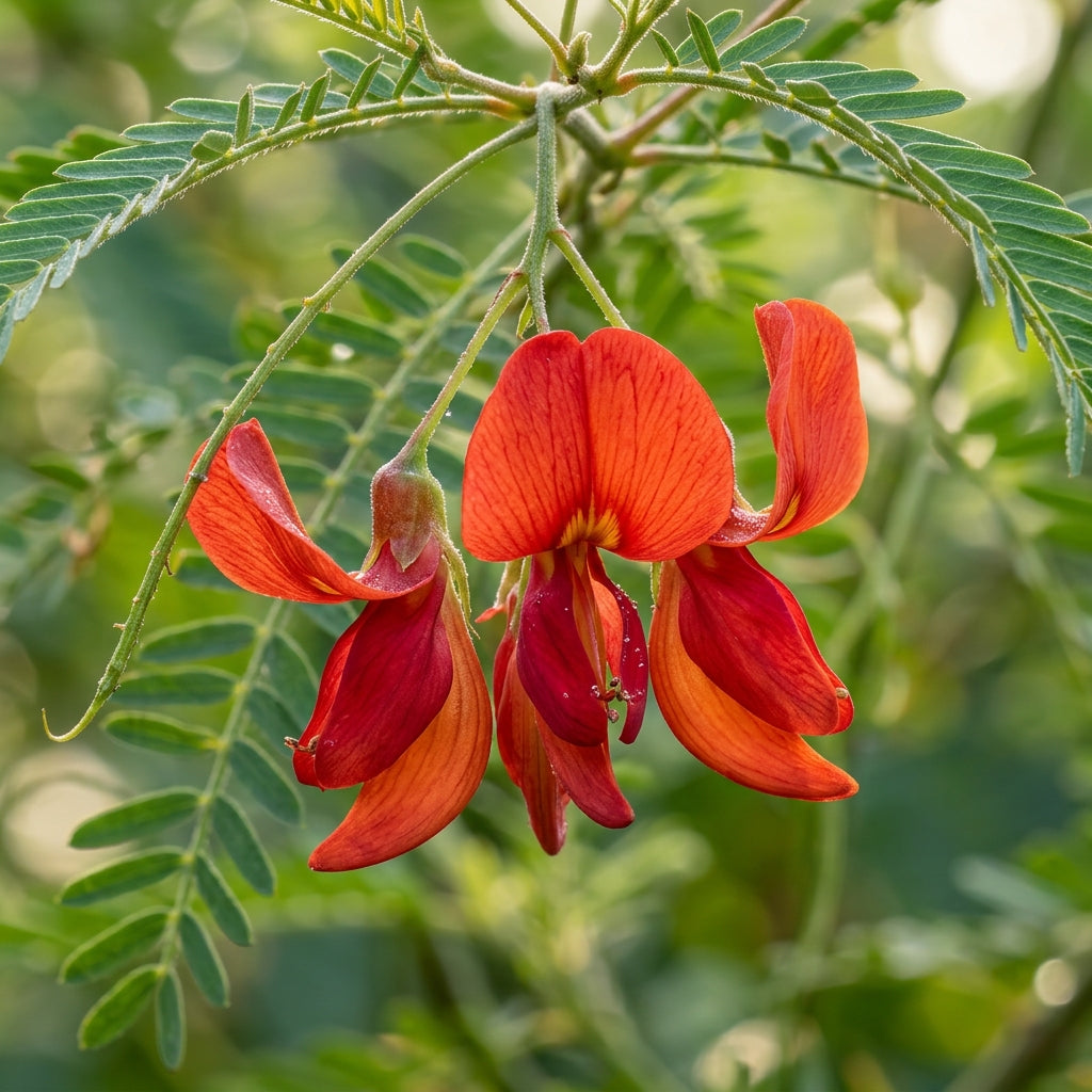 Sesbania punicea Flower Seeds for Planting