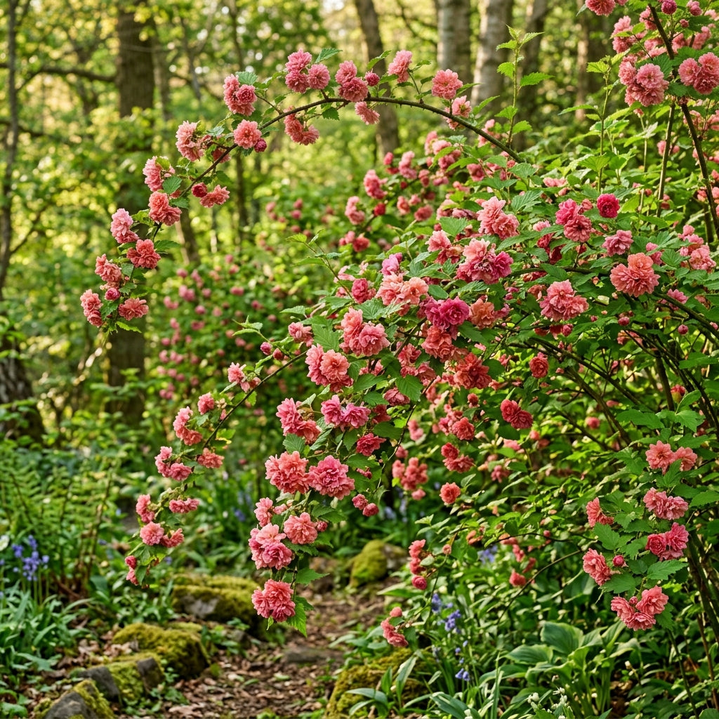 Rubus Spectabilis Flore Plena Flower Seeds for Garden Planting