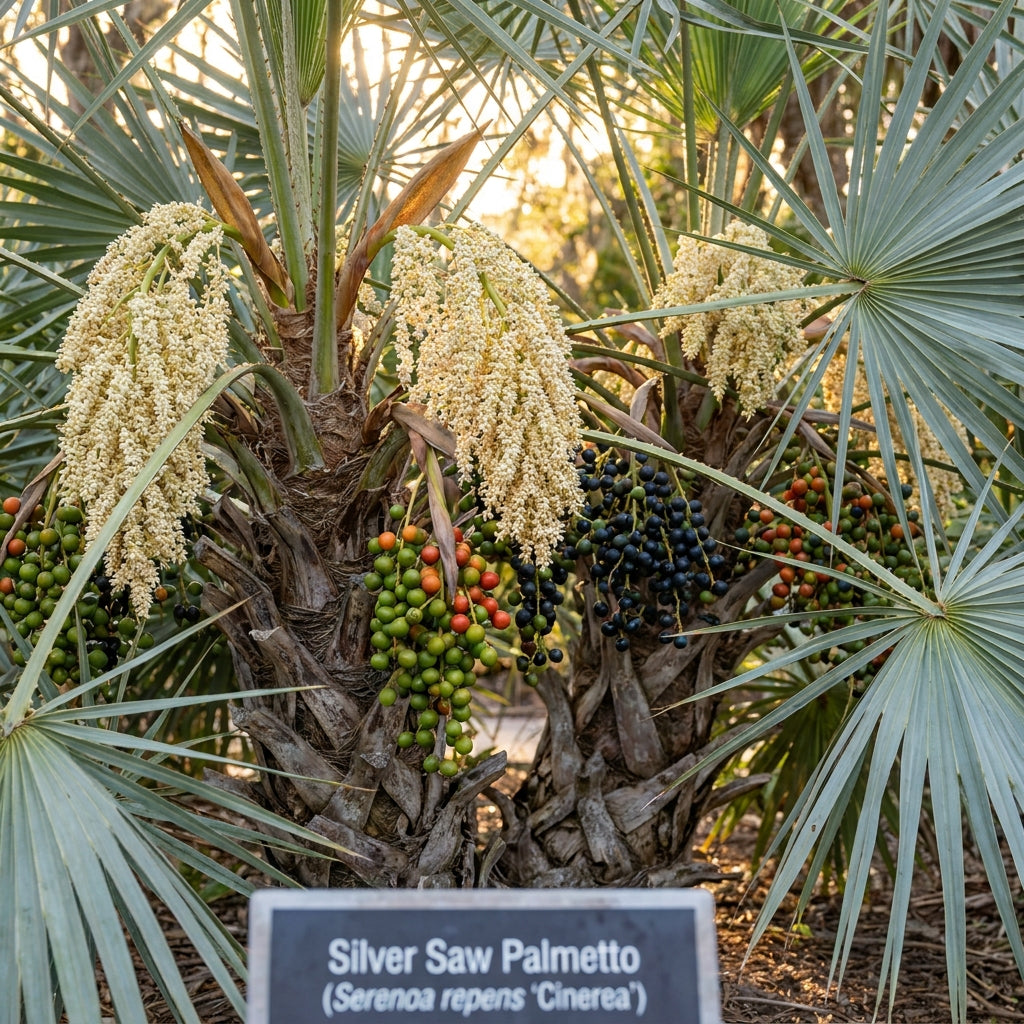 Silver Saw Palmetto (Serenoa repens) Seeds for Planting