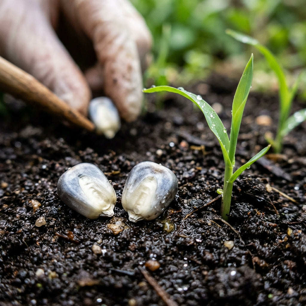 Shimmering Silver Corn Seeds