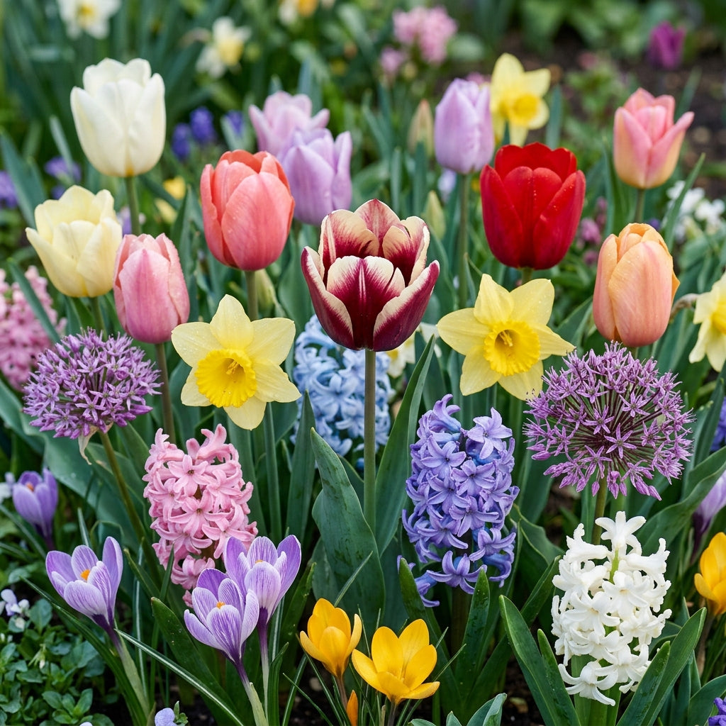 Spring Bulbs Mixed Flowering Collection for Garden Planting