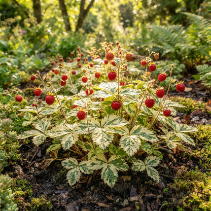 Duchesnea Harlequin Strawberry Seeds for Planting