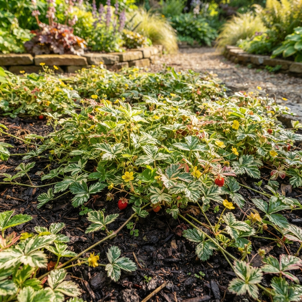 Duchesnea Harlequin Strawberry Seeds for Planting
