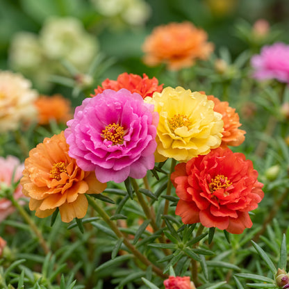 Moss Rose Seeds Flower Plant for Garden Growing