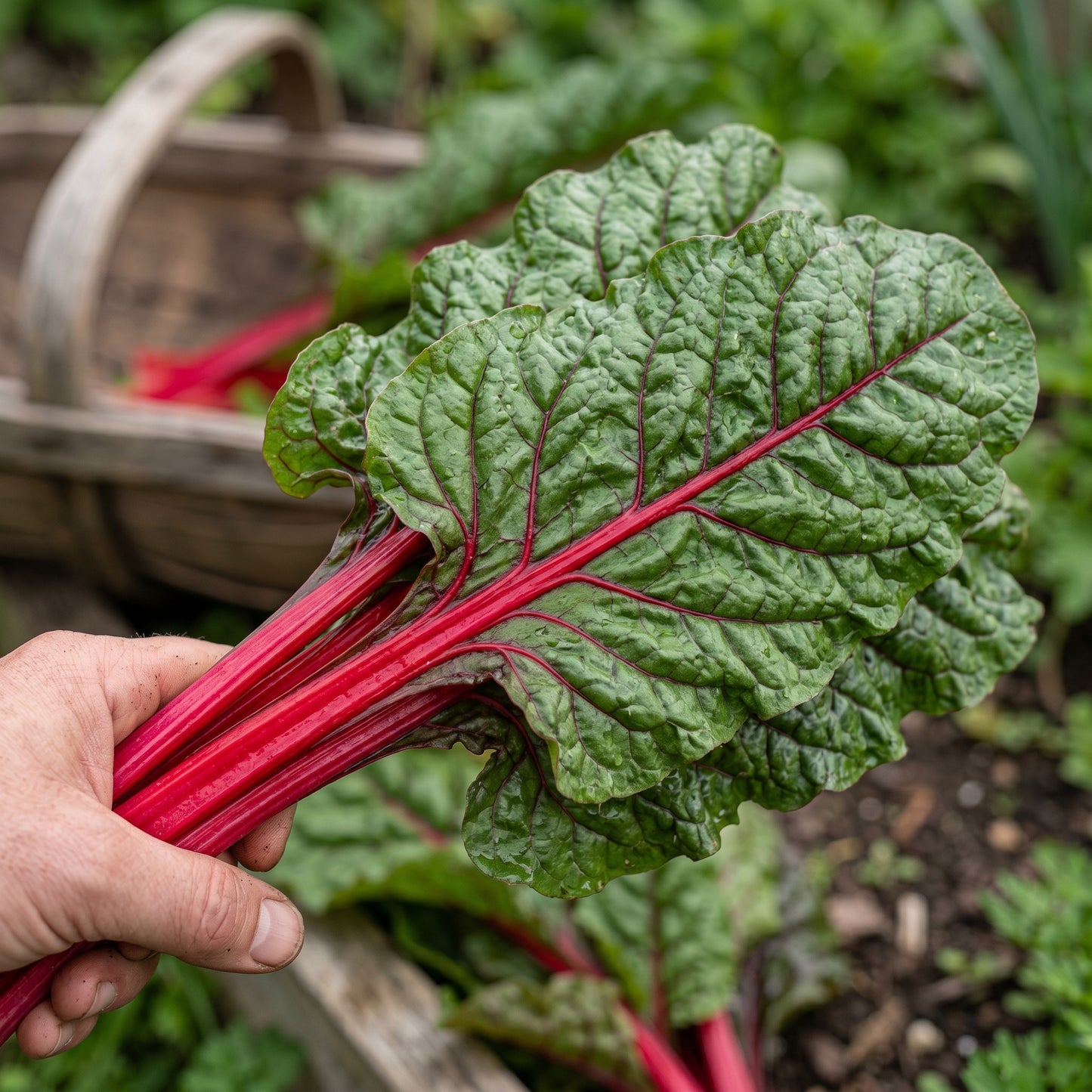 Swiss Chard Rhubarb Seeds for Vegetable Gardens